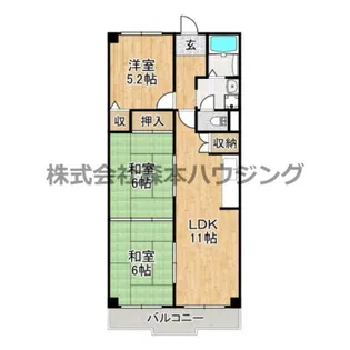 コーポヒルトップ【 206号室】の間取り