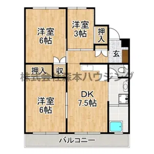リーガルメゾン枚方【 304号室】の間取り