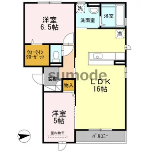 プルメリア【1階】の間取り