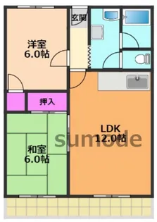 丸栄ライオンズマンションB棟【2階】の間取り