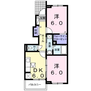 オーヴェスト1号館【1階】の間取り