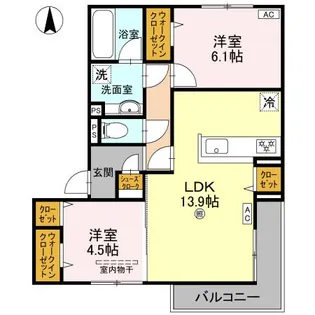 D-residence南茨木【3階】の間取り
