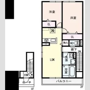 セレーノコソベ【2階】の間取り