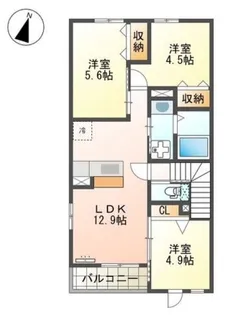 サウスフォレスター【2階】の間取り