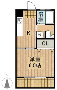 今村コーポ【406号室】の間取り