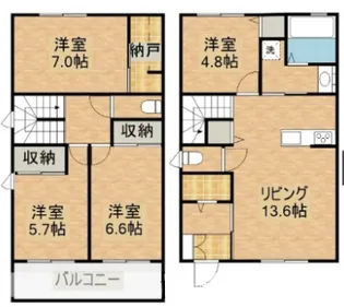 Frieden(フリーデン)C棟の間取り