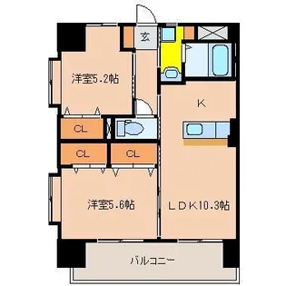 GLANZ【6階】の間取り