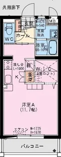 シャトレ末広【3階】の間取り