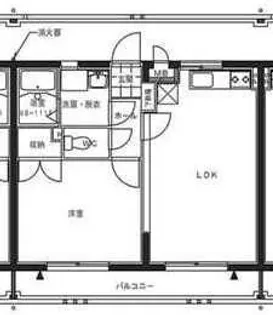 エルシティ大塚【1階】の間取り