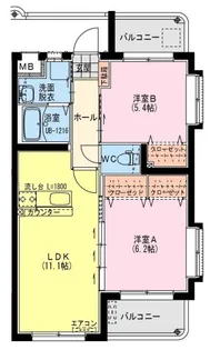 サンライズⅡ【4階】の間取り