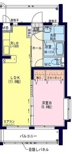 ユーミー広島【1階】の間取り