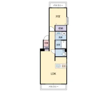 ダブルドアズ【5階】の間取り