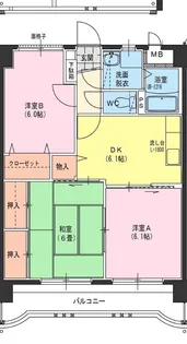 サングリーン藤沢II【1階】の間取り