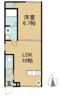 UNO PALLAZO【2階】の間取り