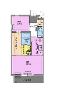 ラフィーナパレス宮崎東【2階】の間取り