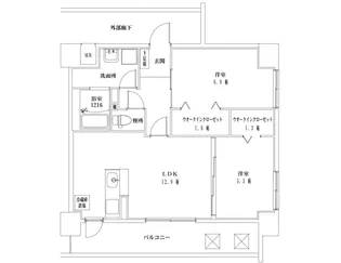 F・STAGE 江平 EAST【4階】の間取り