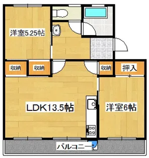 ジョイスⅢ【B302号室】の間取り