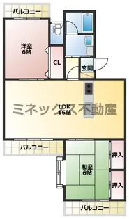 モン・ソレイユR【1階】の間取り