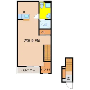 フェリス大工町【2階】の間取り