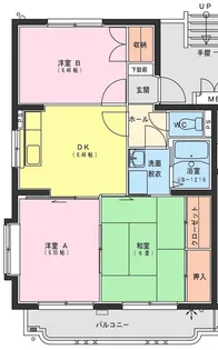 ジェネシス大島C【301号室】の間取り