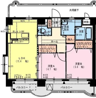 アンジェリーク【3階】の間取り