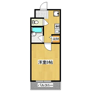 作思以度衣笠【3階】の間取り