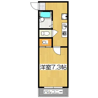 Amare亀乃子【5階】の間取り