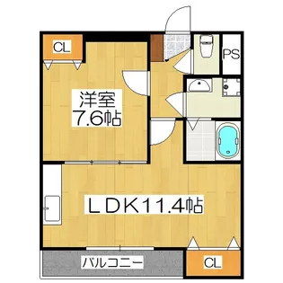 FORESTAGE西院【3階】の間取り