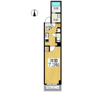 QUINTO五条烏丸【3階】の間取り