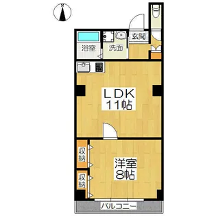 QUINTO五条烏丸【7階】の間取り