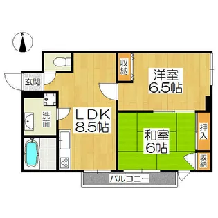 フォーラム五条【1階】の間取り