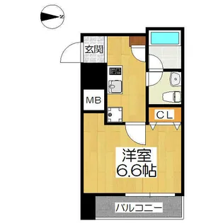 プレサンスNEO京都烏丸【13階】の間取り