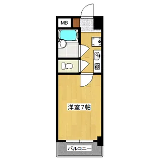 第16長栄アーバンハイツ五条【6階】の間取り