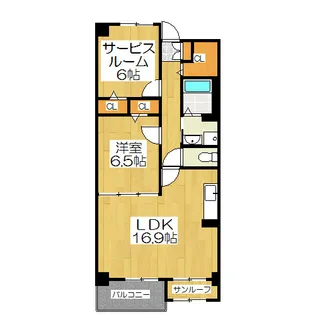 京悠館【7階】の間取り