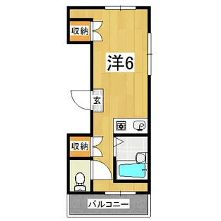 ラカサカンタール【2階】の間取り