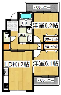 Ferio Villa【2階】の間取り