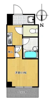 サンシティ四条西洞院【7階】の間取り