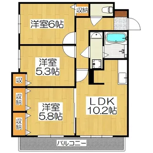 エルソレイユ【2階】の間取り