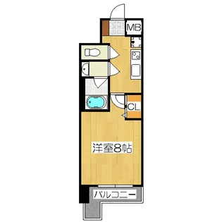 ベラジオ五条堀川2【7階】の間取り