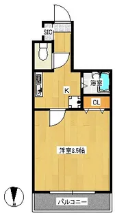 サンパティック参番館【4階】の間取り