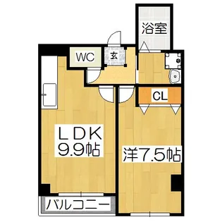 猪熊館【3階】の間取り
