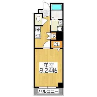 エスト堀川【5階】の間取り