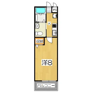 フラッティ壬生【3階】の間取り