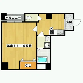 エターナル高辻【4階】の間取り