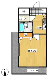 グラーツィア日暮【2階】の間取り