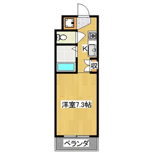 パンセ堀川【8階】の間取り