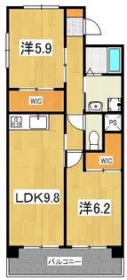 IL ROSSO堀川六角【5階】の間取り