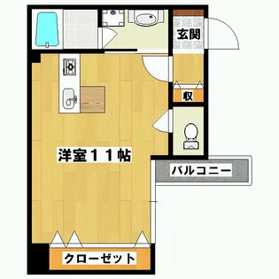 五条セフィーマンション【5階】の間取り