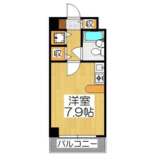 エイブル創久五条大宮【3階】の間取り