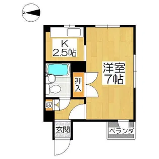 サンフラワー御幸町【5階】の間取り